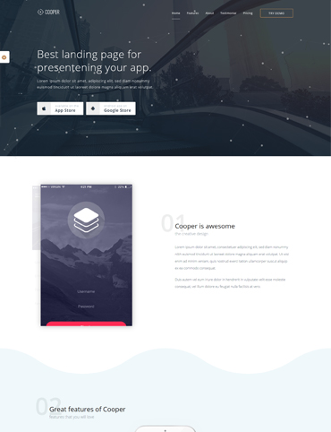 Landing Page Particles